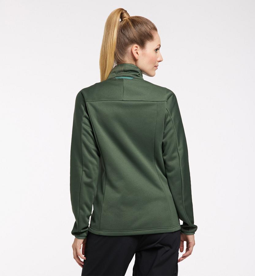 Haglöfs Womens Frost Mid Layer Green New Zealand 91058FQTJ